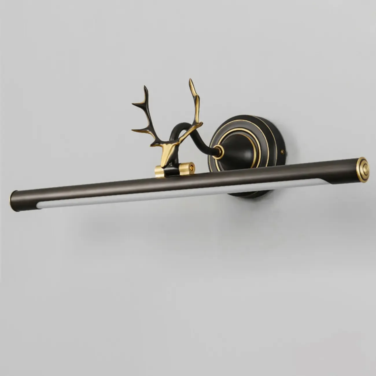 Durable Antler Tube LED Vanity Light with Acrylic Shade for Room Image - 12