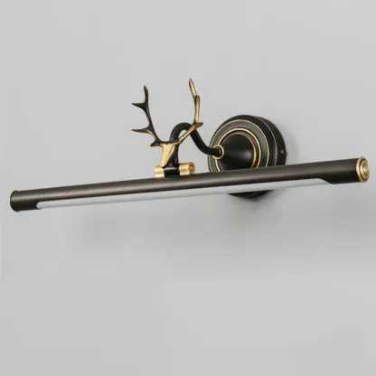 Durable Antler Tube LED Vanity Light with Acrylic Shade for Room Image - 12