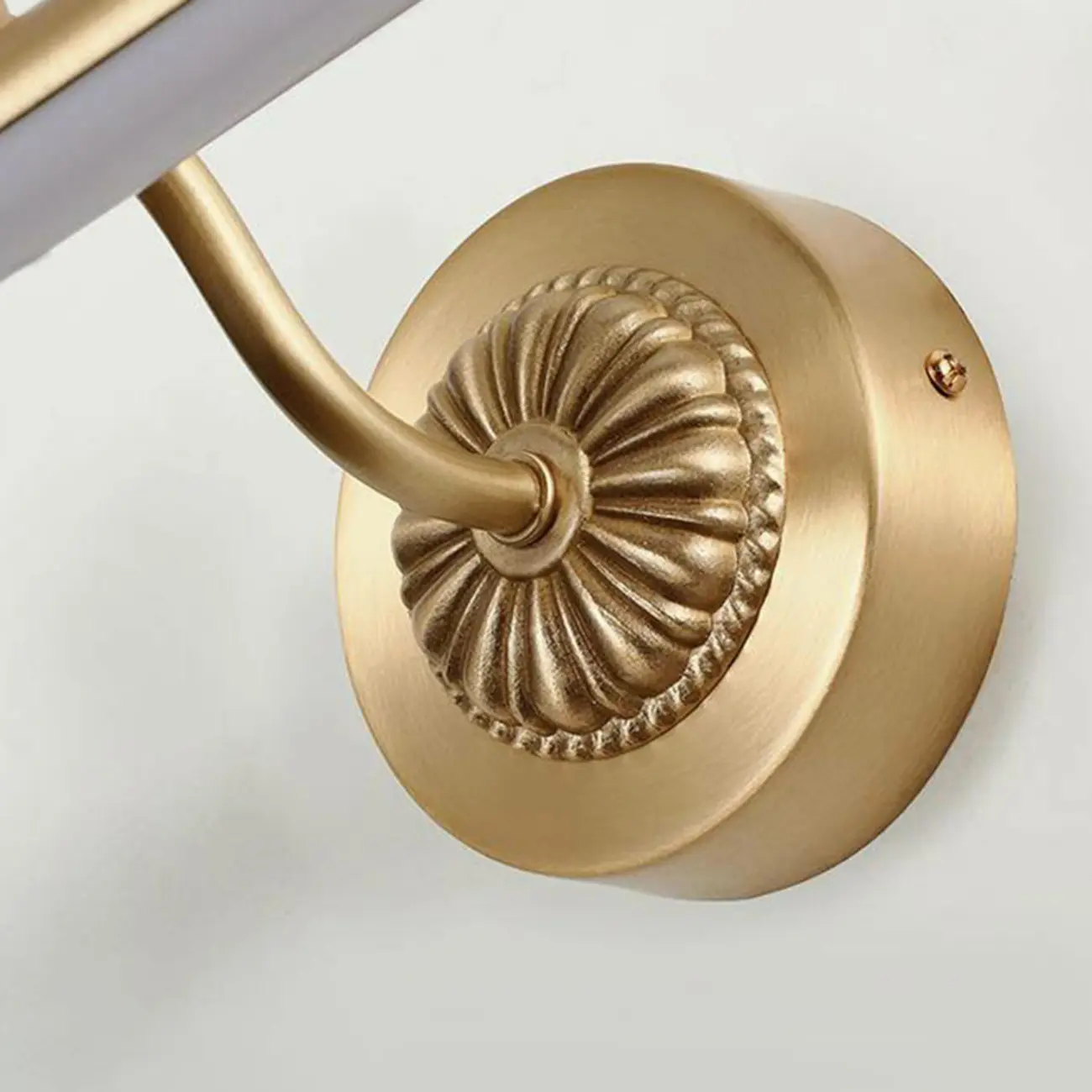 Luxurious Sleek Brass Vanity Light with LED for Bathroom Image - 4 | homeyfad