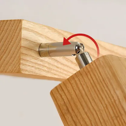 3-Light Modern Wooden Linear LED Vanity Lights Image - 12