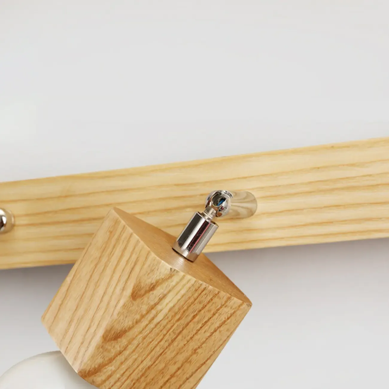 3-Light Modern Wooden Linear LED Vanity Lights Image - 13