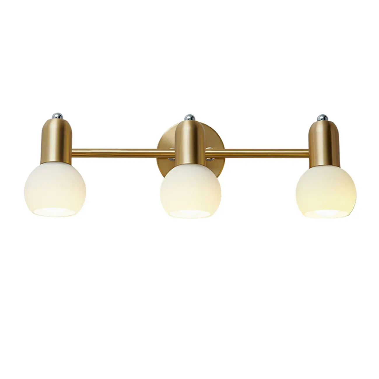 Modern Brass Globe Vanity Lamp for Bathroom Ambience Image - 5 | homeyfad