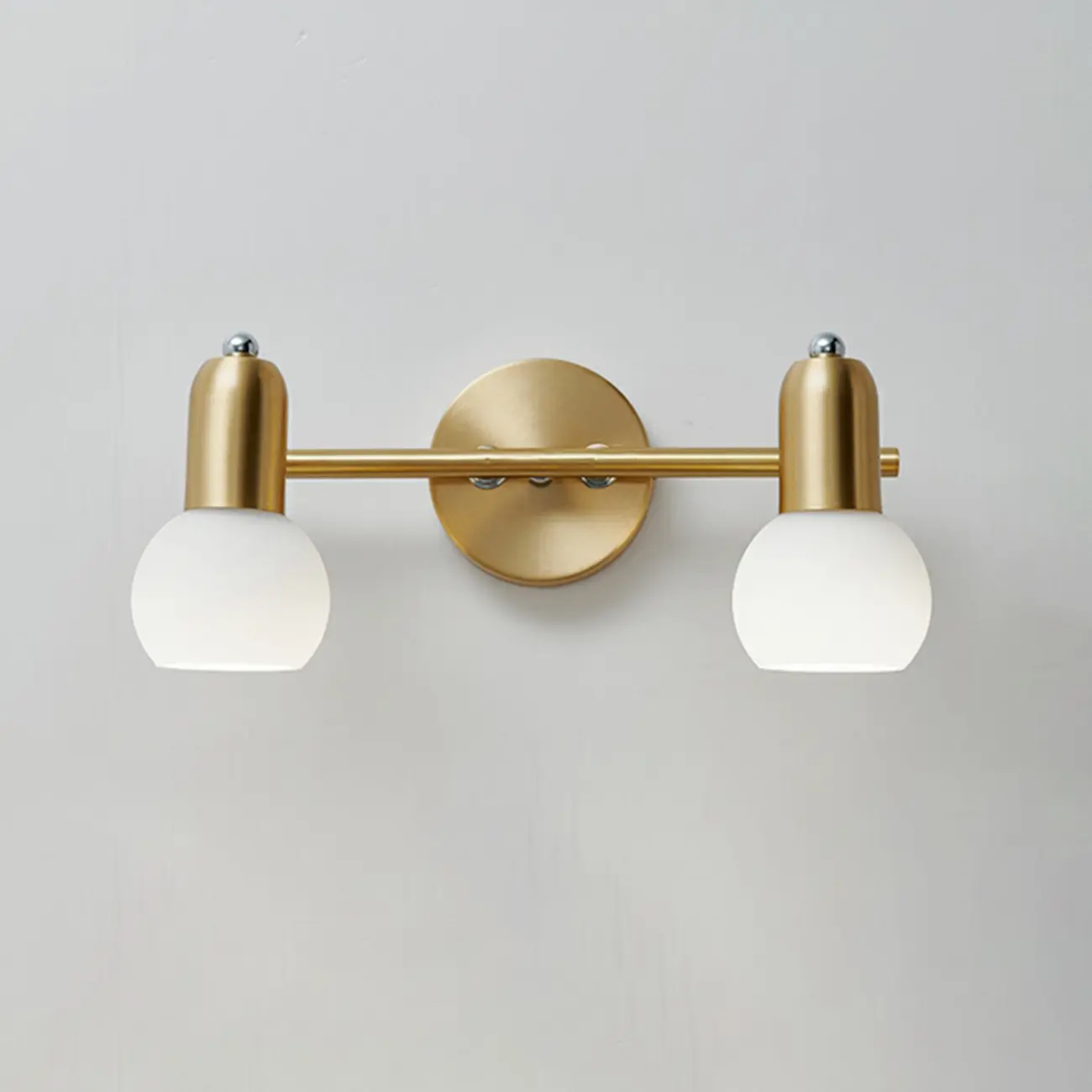 Modern Brass Globe Vanity Lamp for Bathroom Ambience Image - 6 | homeyfad