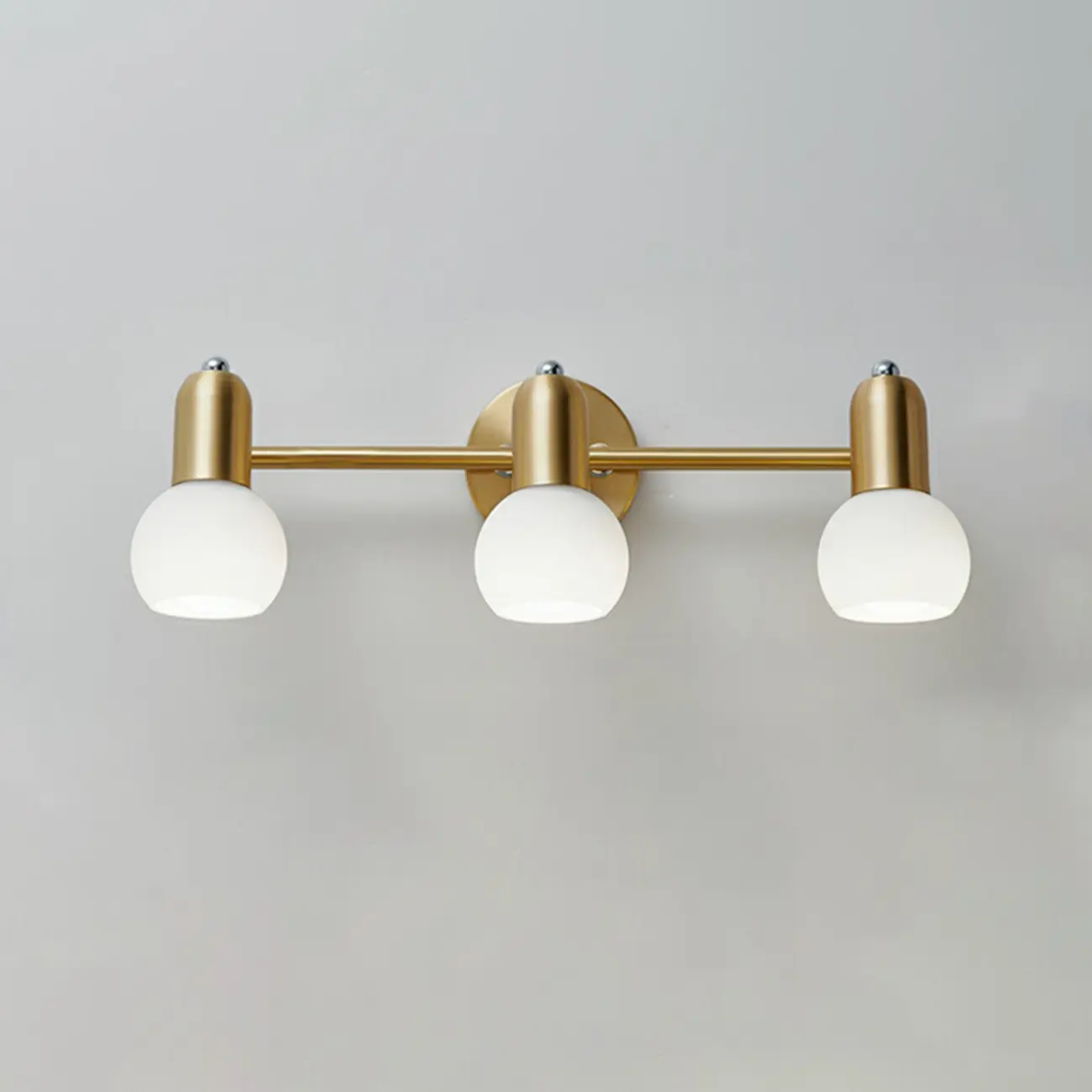 Modern Brass Globe Vanity Lamp for Bathroom Ambience Image - 7 | homeyfad