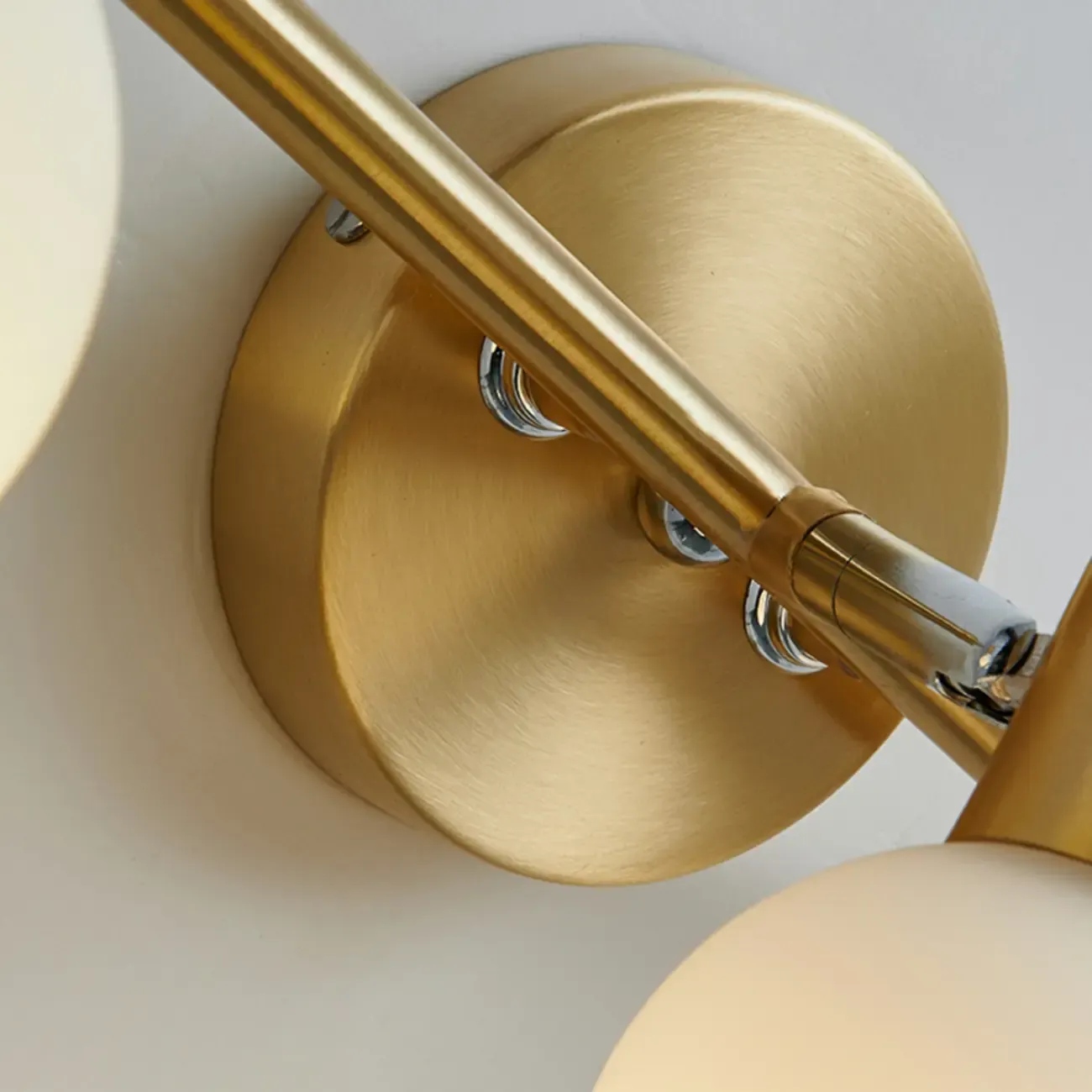 Modern Brass Globe Vanity Lamp for Bathroom Ambience Image - 8