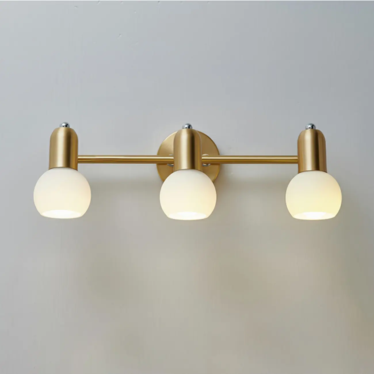 Modern Brass Globe Vanity Lamp for Bathroom Ambience Image - 10 | homeyfad