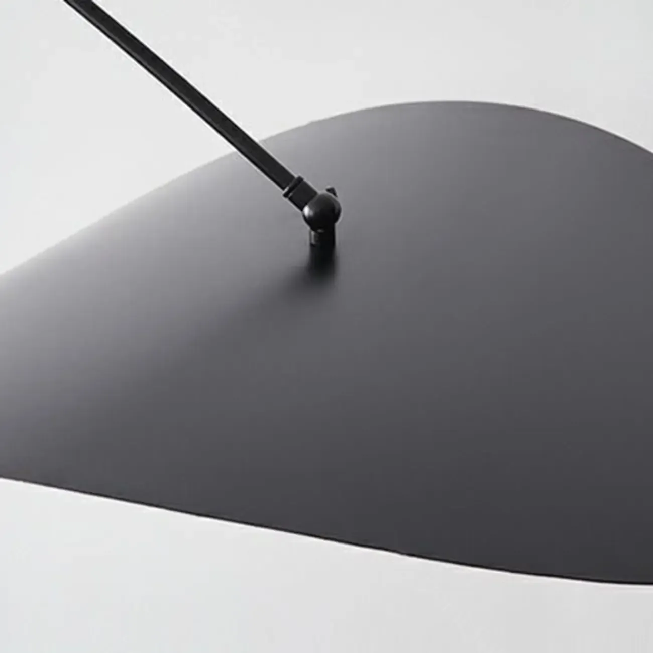 63" Modern Black Gold Metal Arc Floor Lamp with Balance Arm Image - 7