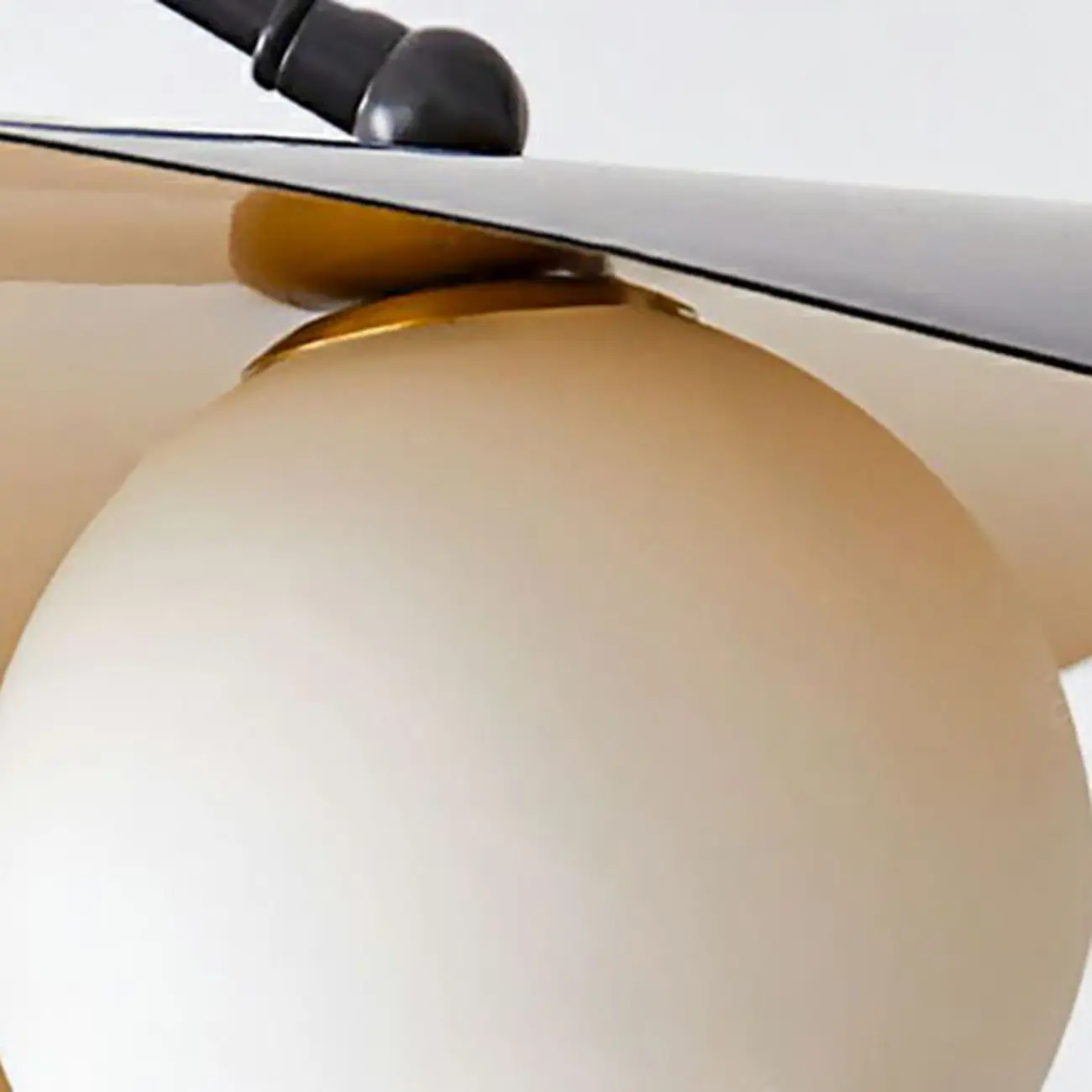 63" Modern Black Gold Metal Arc Floor Lamp with Balance Arm Image - 6 | homeyfad