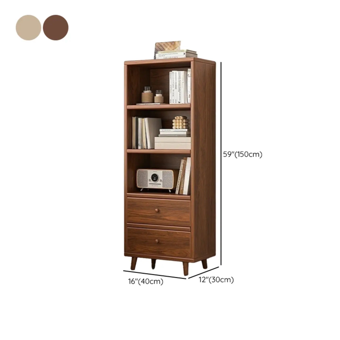 Modern Simple Brown Wood Storage Cabinet for Living Room #size | homeyfad