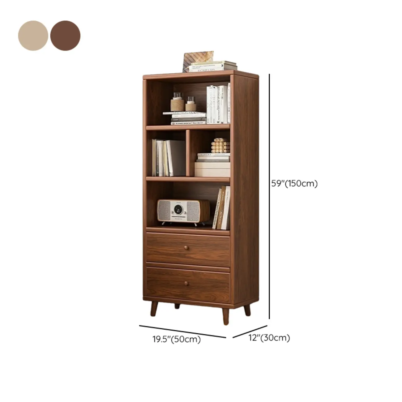 Modern Simple Brown Wood Storage Cabinet for Living Room Image - 14 | homeyfad