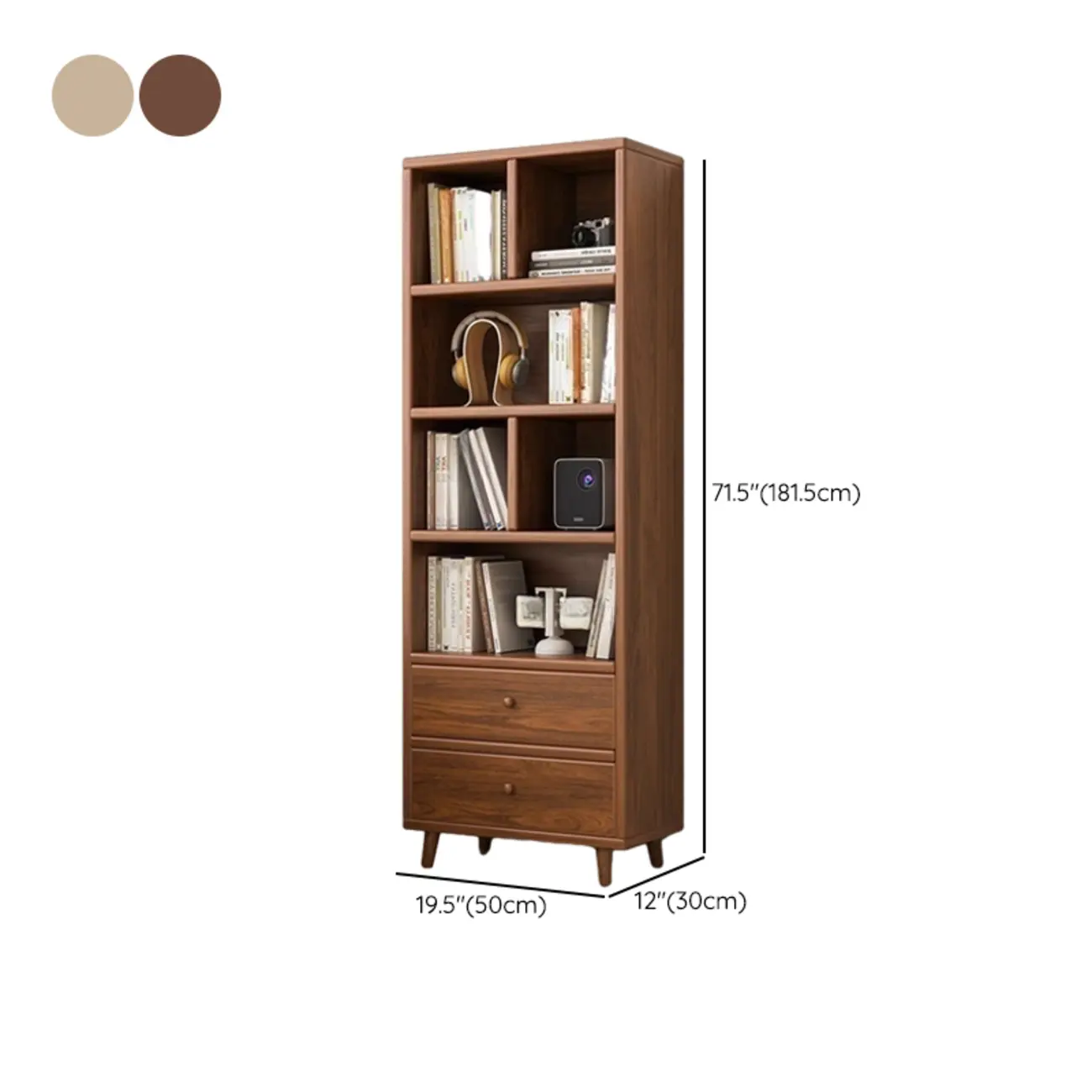 Modern Simple Brown Wood Storage Cabinet for Living Room Image - 16 | homeyfad