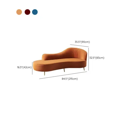 Elegant Flannel Chaise Lounge with Cushions for Living Room Image - 13