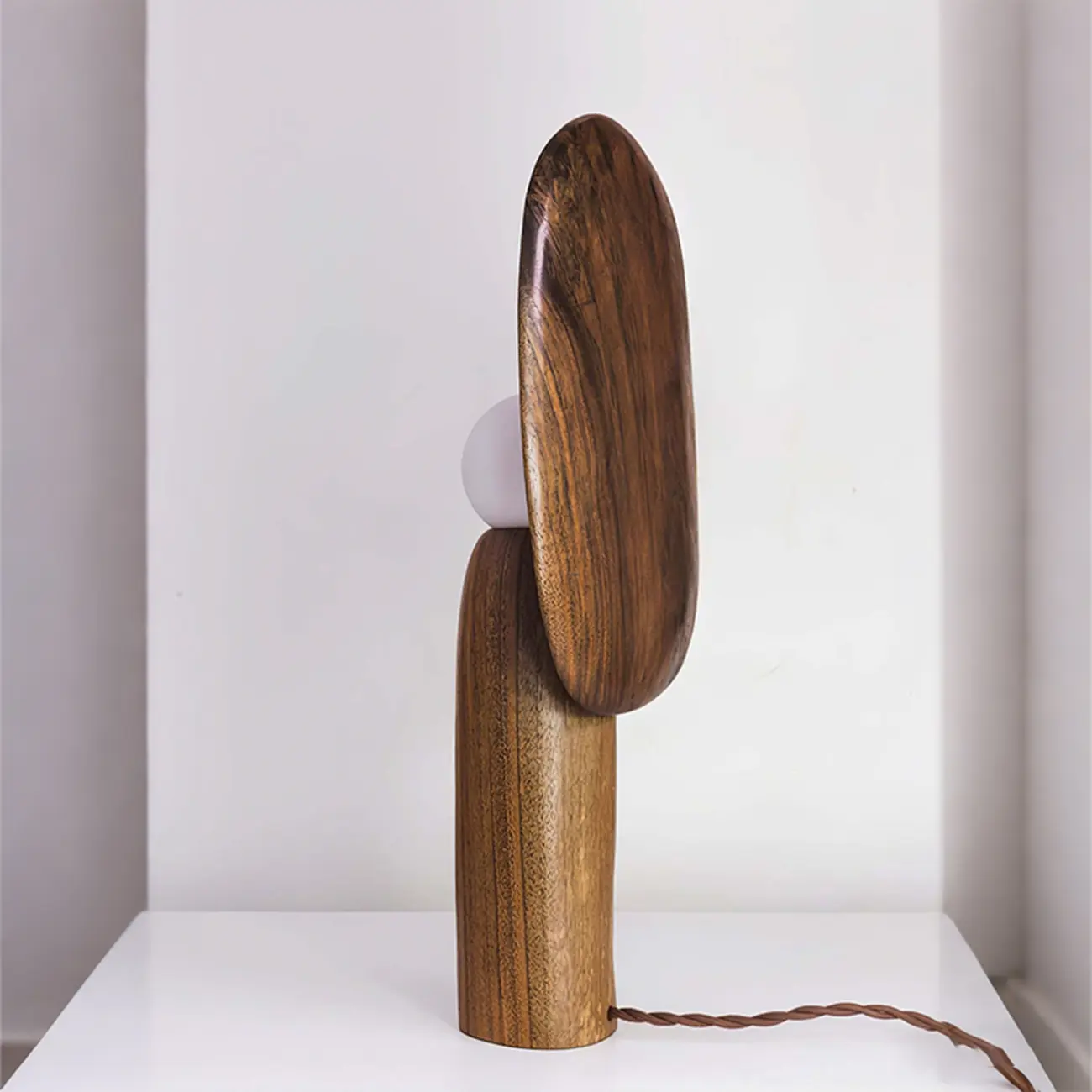 Mid Century Modern Metal Wood Table Lamp For Living Room Image - 6 | homeyfad