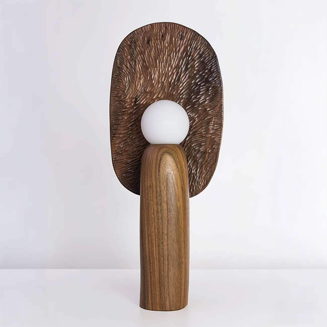 Mid Century Modern Metal Wood Table Lamp For Living Room Image - 5 | homeyfad