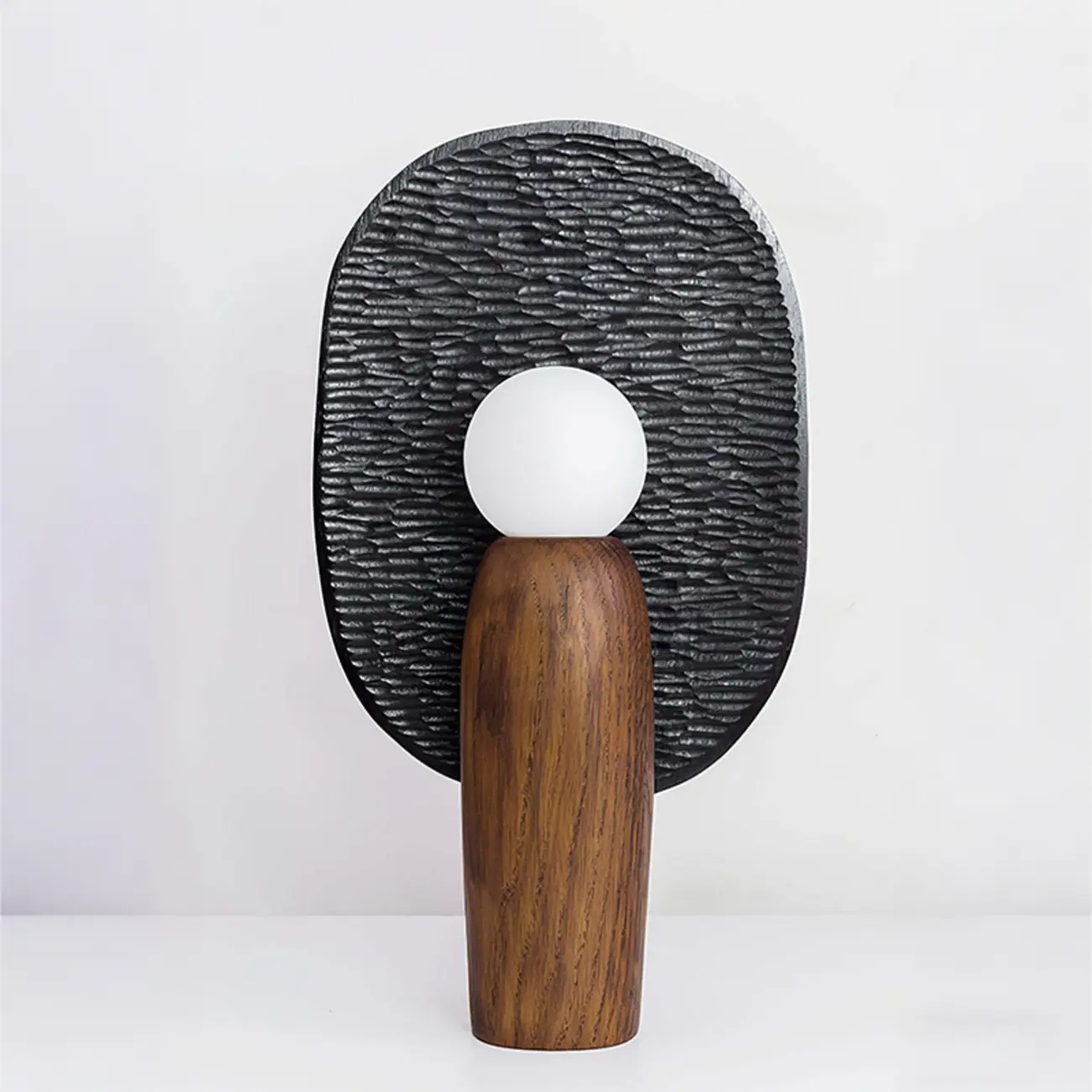 Mid Century Modern Metal Wood Table Lamp For Living Room Image - 7 | homeyfad