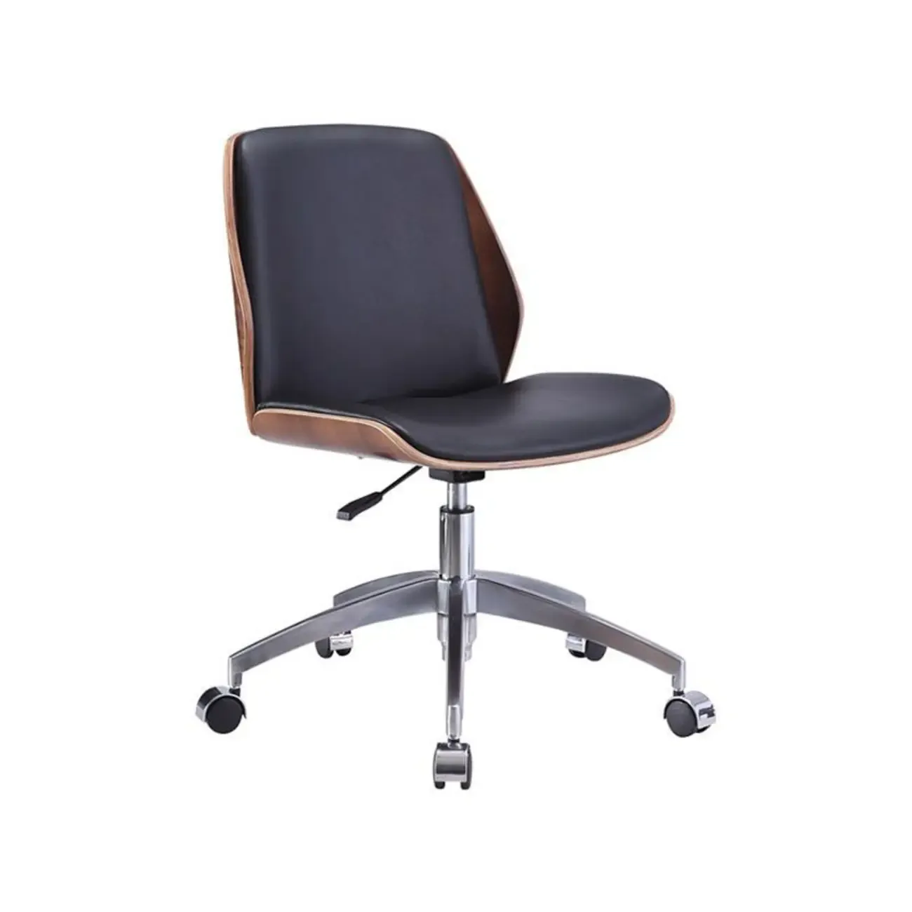 Adjustable Ergonomic Faux Leather Swivel Office Chair | HomeyFad