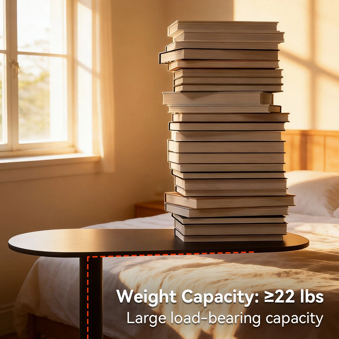 Modern Oval Metal C-Shaped End Table Black Image - 6 | homeyfad