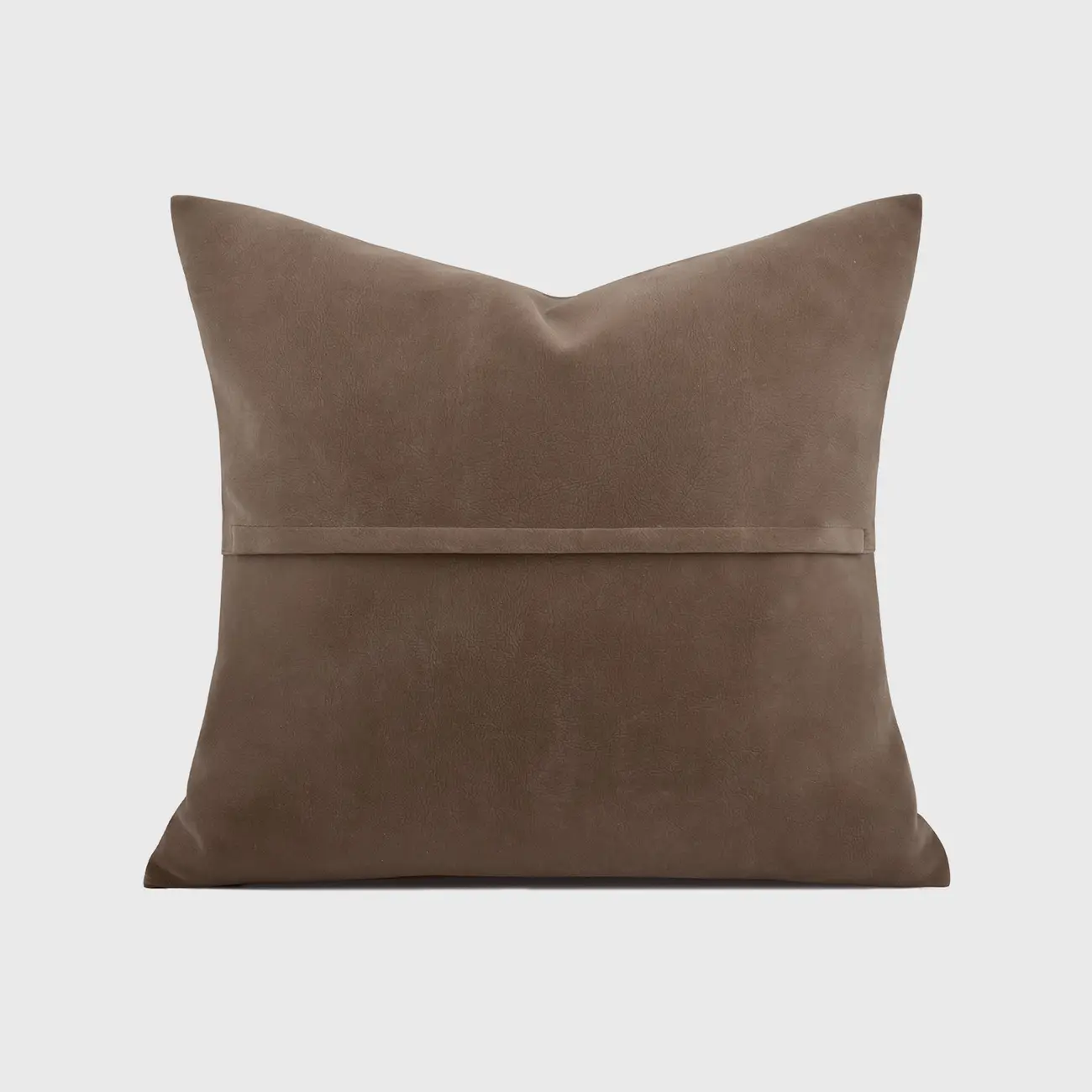 Contemporary Microsuede Brown Square Pillow Geometric Pattern Image - 5 | homeyfad