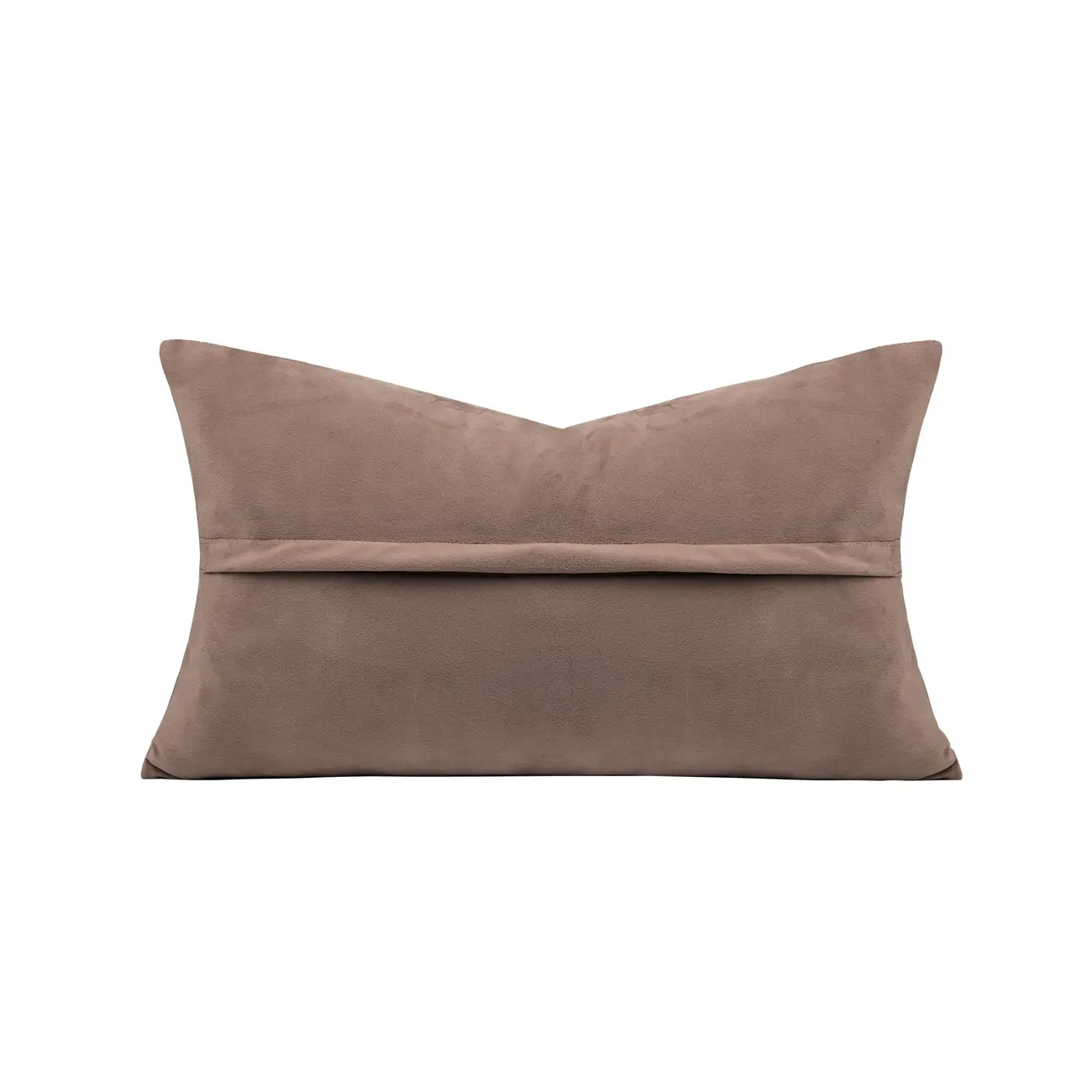 Scandinavian Plush Villus Chevron Textured Lumbar Pillow Image - 7 | homeyfad