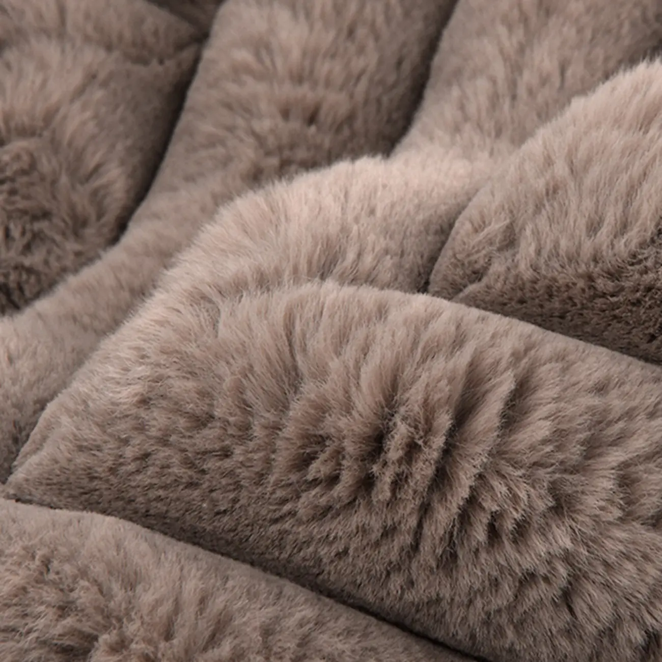 Scandinavian Plush Villus Chevron Textured Lumbar Pillow Image - 4 | homeyfad