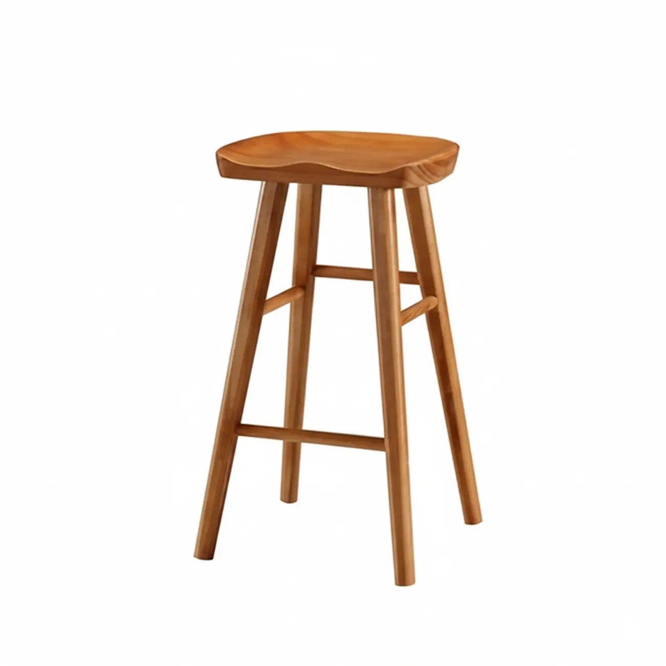 Counter Height Modern Wood Backless Bar Stool Image - 12 | homeyfad