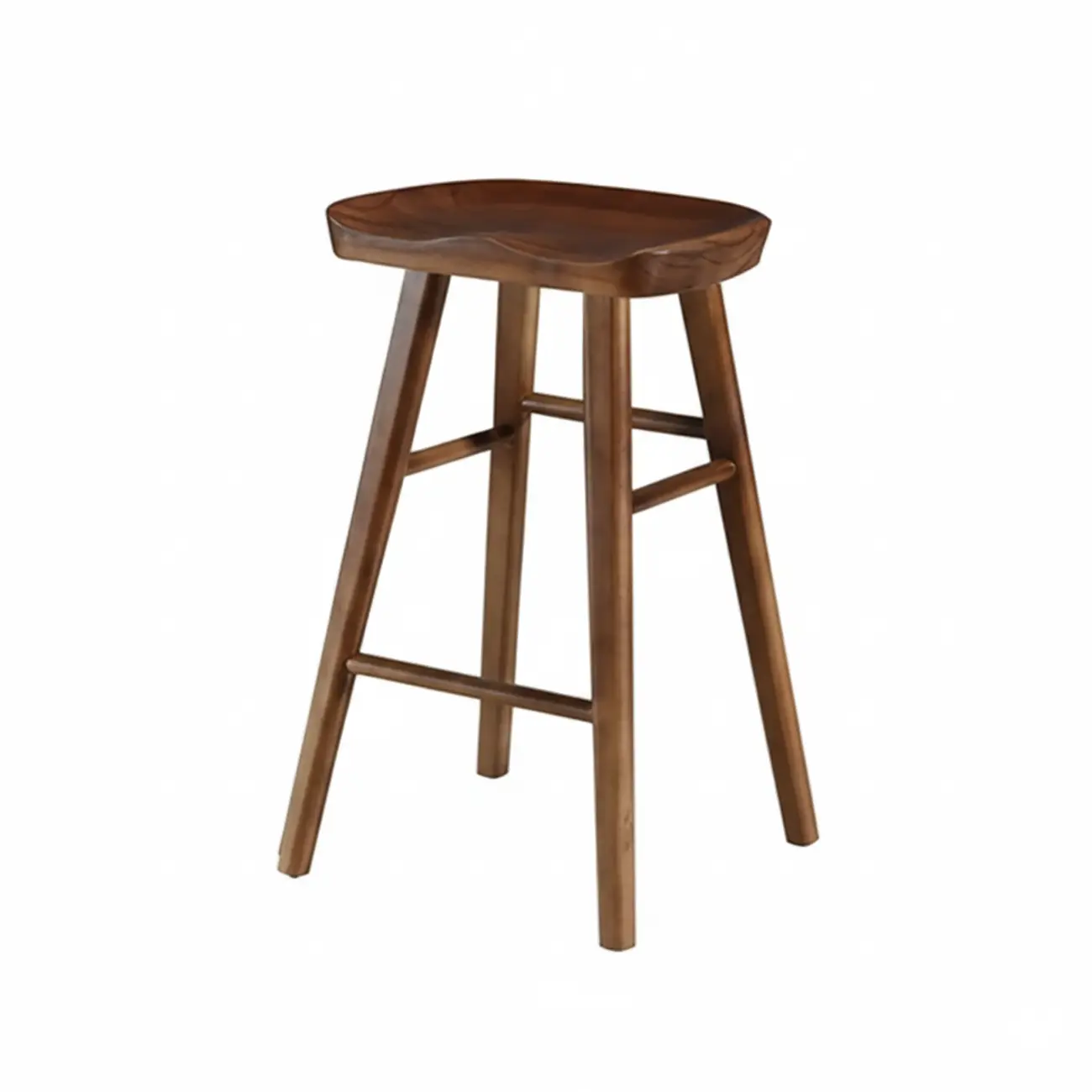 Counter Height Modern Wood Backless Bar Stool Image - 11 | homeyfad