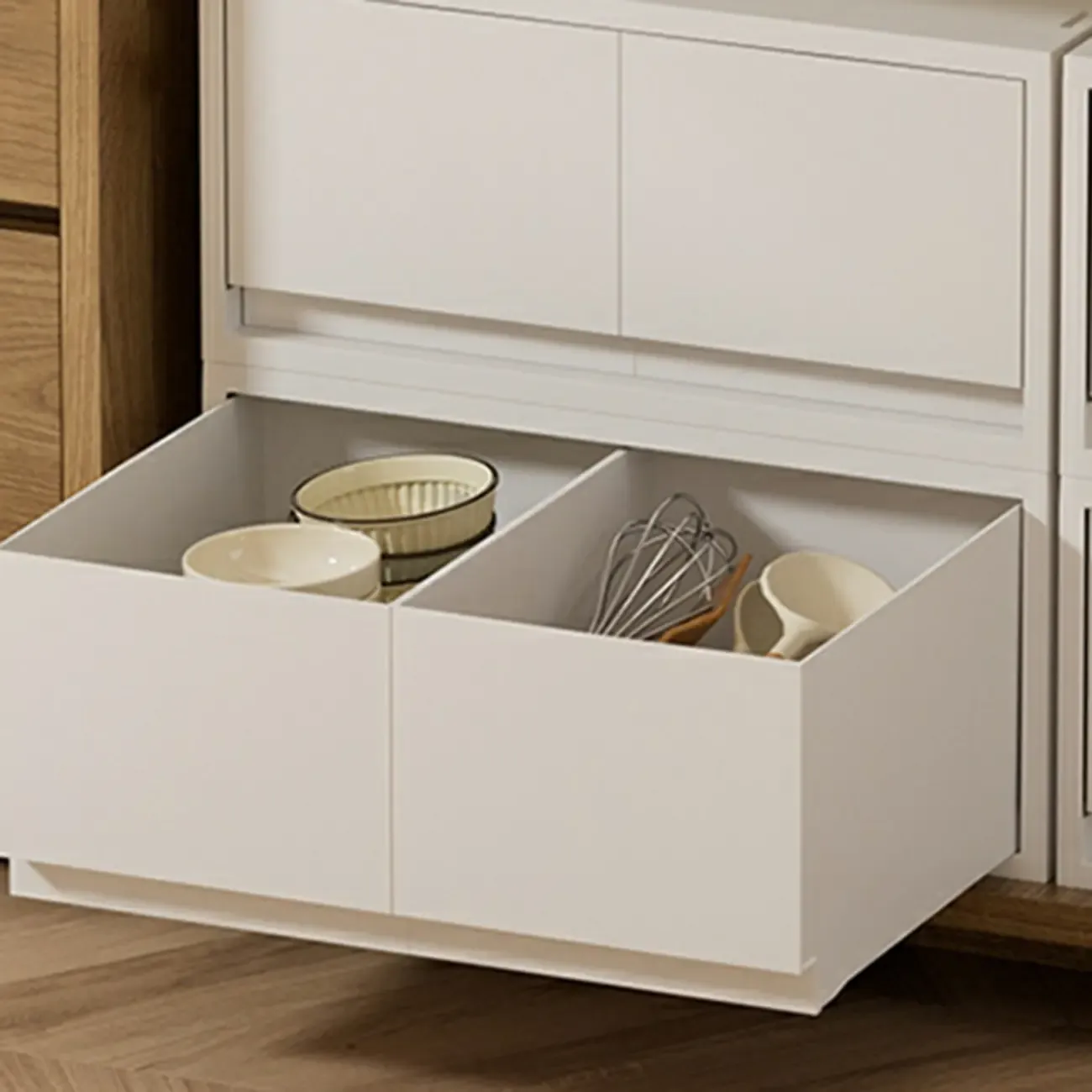 Durable White Plastic Stackable Filing Cabinet for Home Office Image - 15