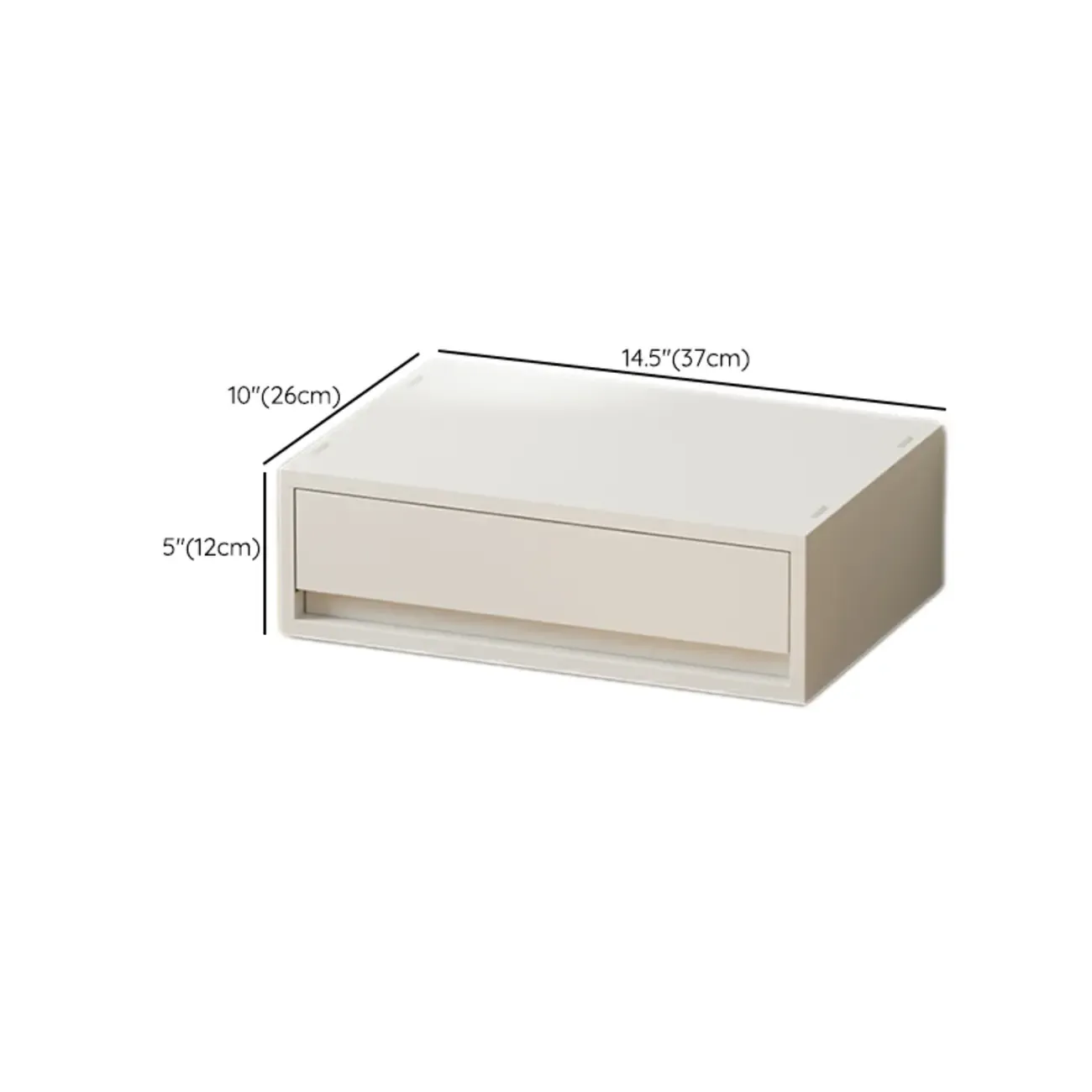 Durable White Plastic Stackable Filing Cabinet for Home Office Image - 19