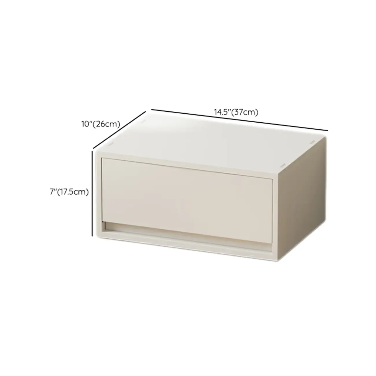 Durable White Plastic Stackable Filing Cabinet for Home Office Image - 21