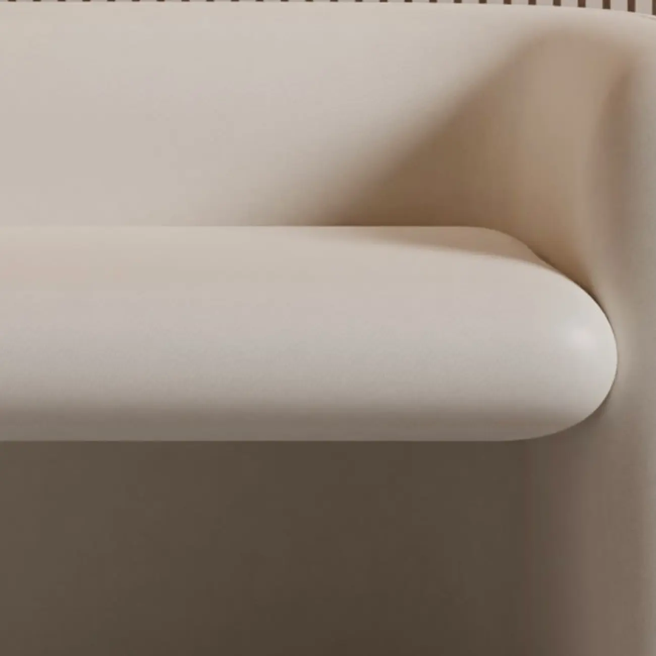 Cushioned Modern Short Genuine Leather Bedroom Bench Image - 7 | homeyfad