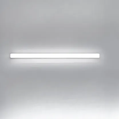 Glam Tube LED Vanity Light with Plastic Shade for Bathroom Image - 7