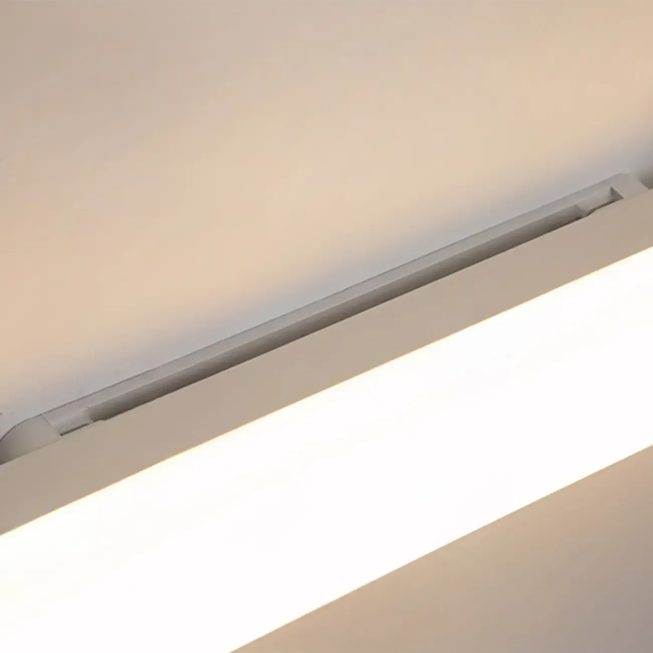 Glam Tube LED Vanity Light with Plastic Shade for Bathroom Image - 10