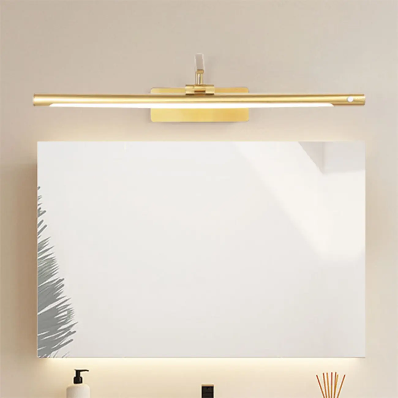 Stylish Metal Linear Natural Light LED Bathroom Vanity Light Image - 2 | homeyfad