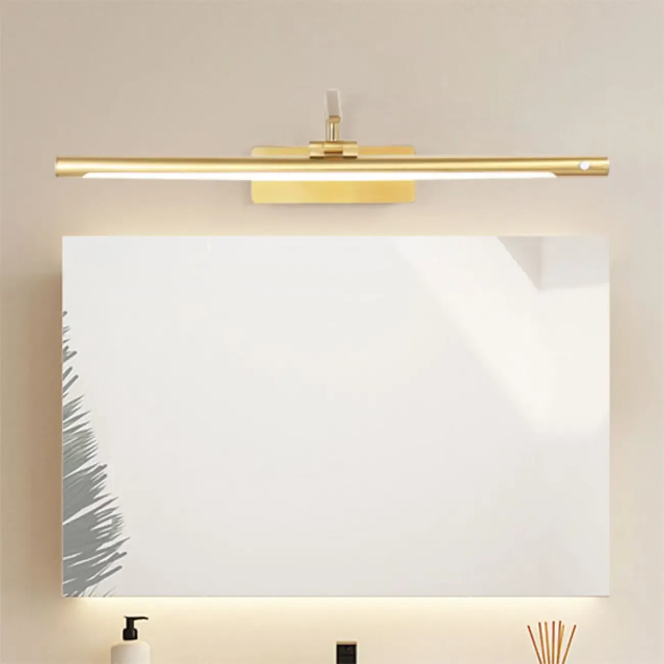 Stylish Metal Linear Natural Light LED Bathroom Vanity Light Image - 2