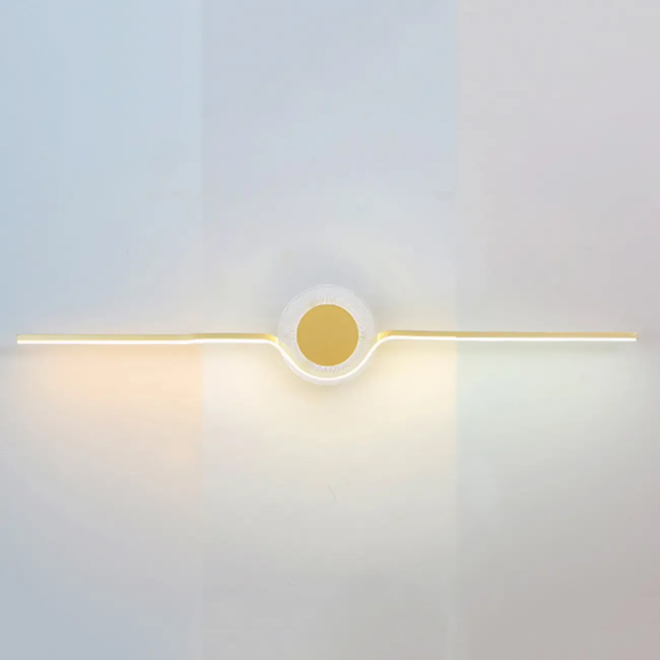 Contemporary Black 2-Light Linear Metal Vanity Light Image - 3