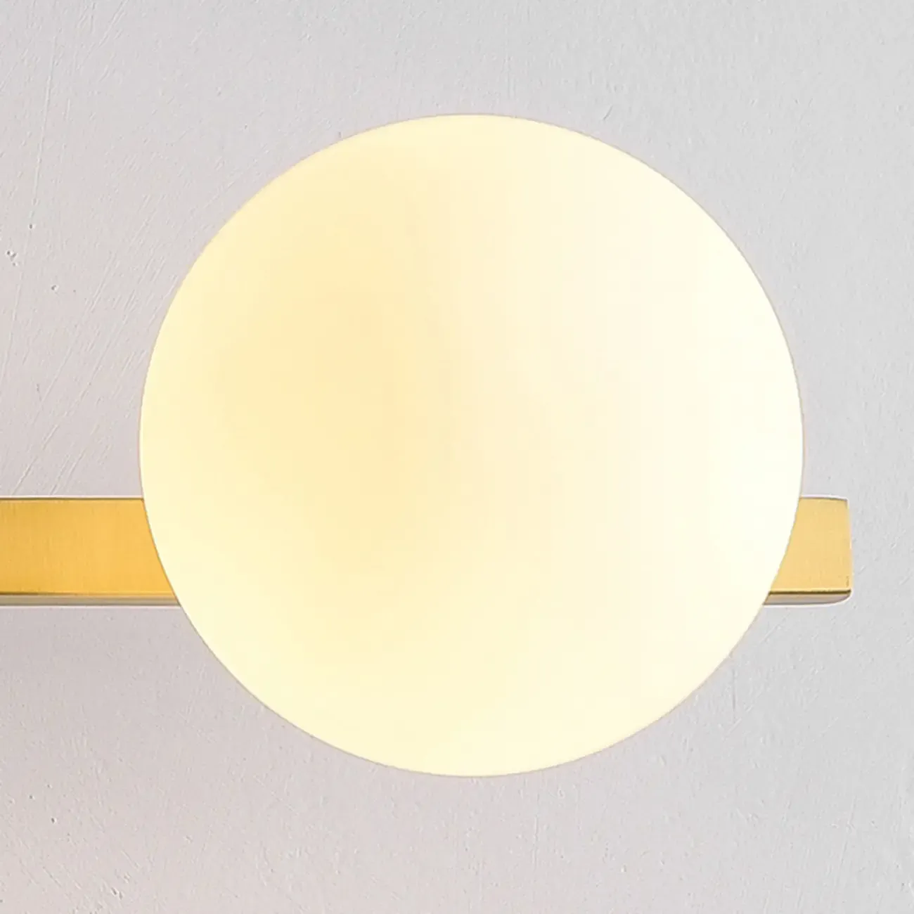Modern Gold Glass Globe Vanity Light for Bathroom