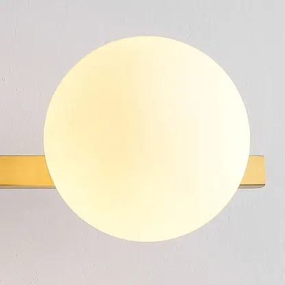 Modern Gold Glass Globe Vanity Light for Bathroom