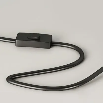 Arc Modern Cream Iron Bowl Floor Lamp with Shelf Image - 9