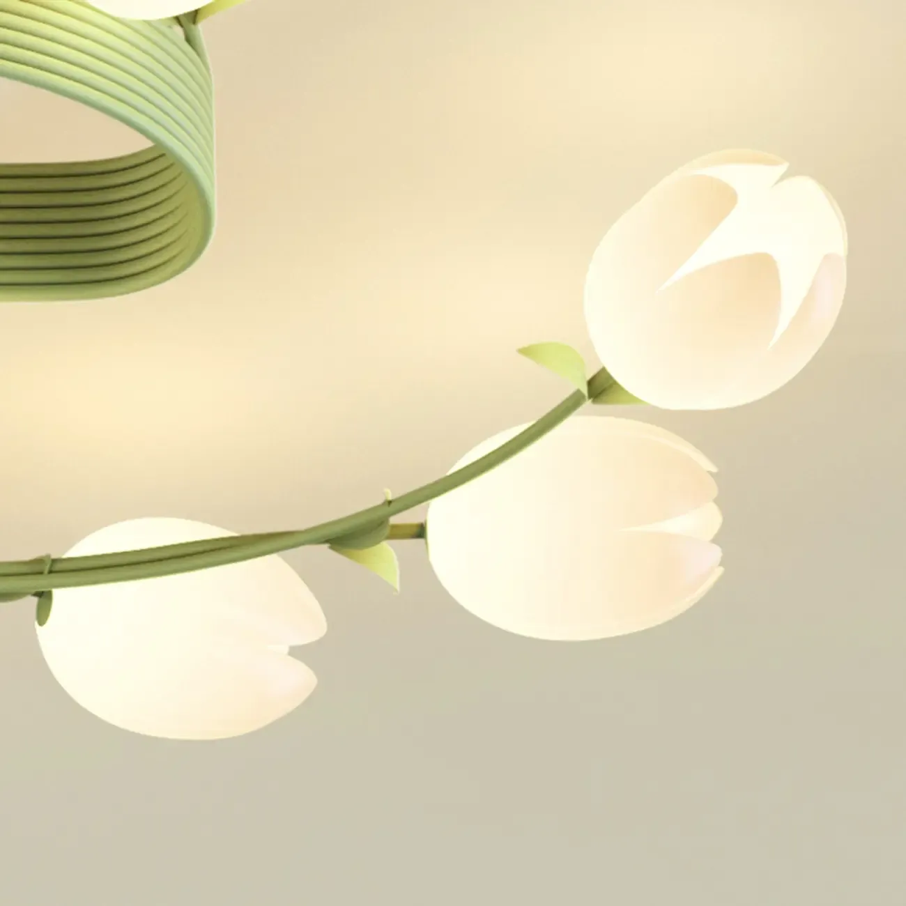 Modern White Ceiling Fan with Lights for Living Room Image - 15
