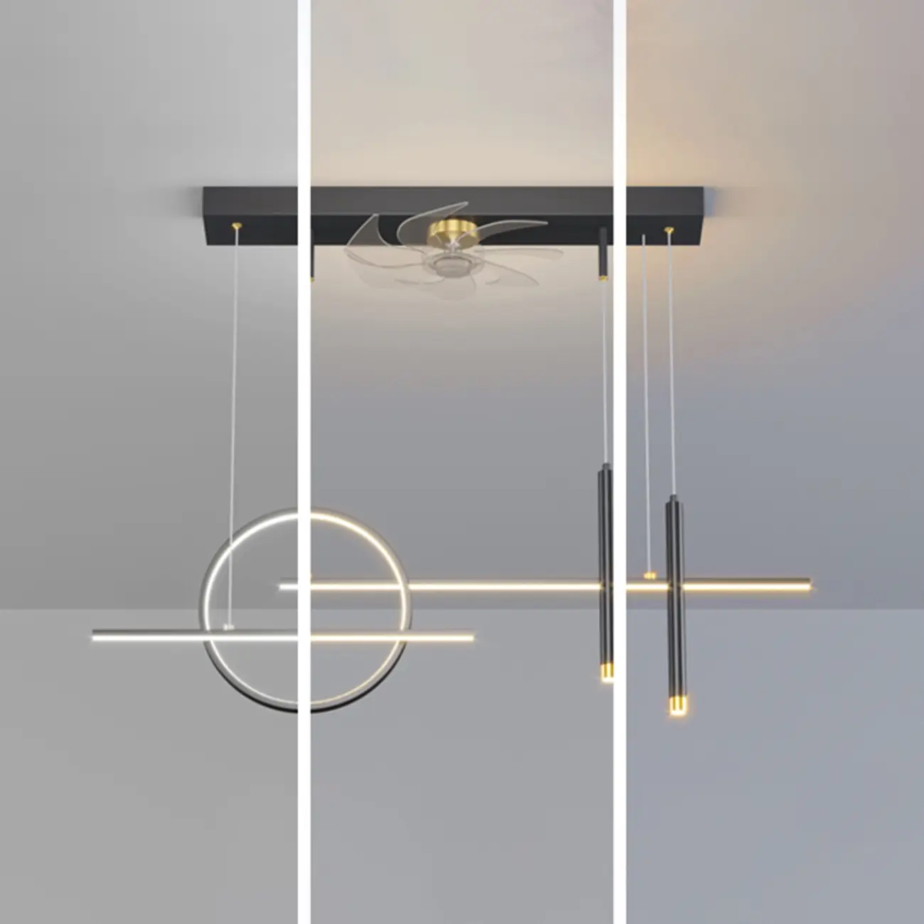 Art Deco Indoor Ceiling Fan with Light Remote Control for Dining Room | homeyfad