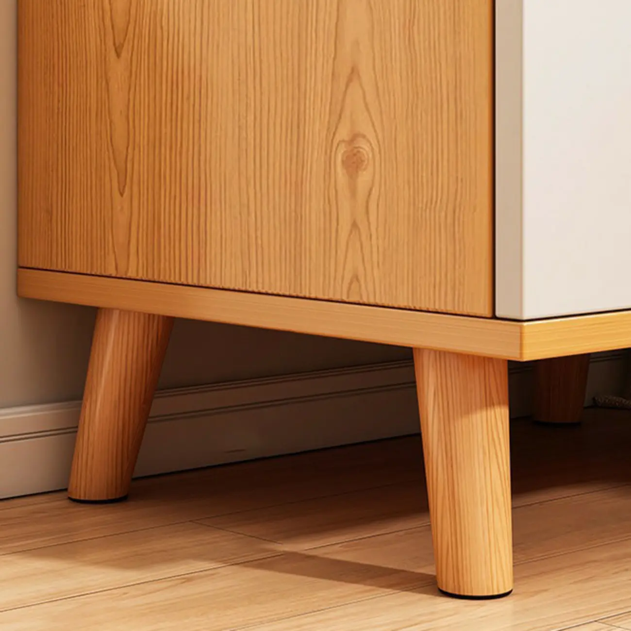 Modern Wooden Bedside Table with Dual Drawers | homeyfad