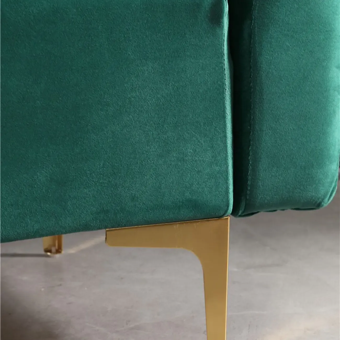 Modern Velvet Chaise Lounge with Pillow for Living Room Image - 12
