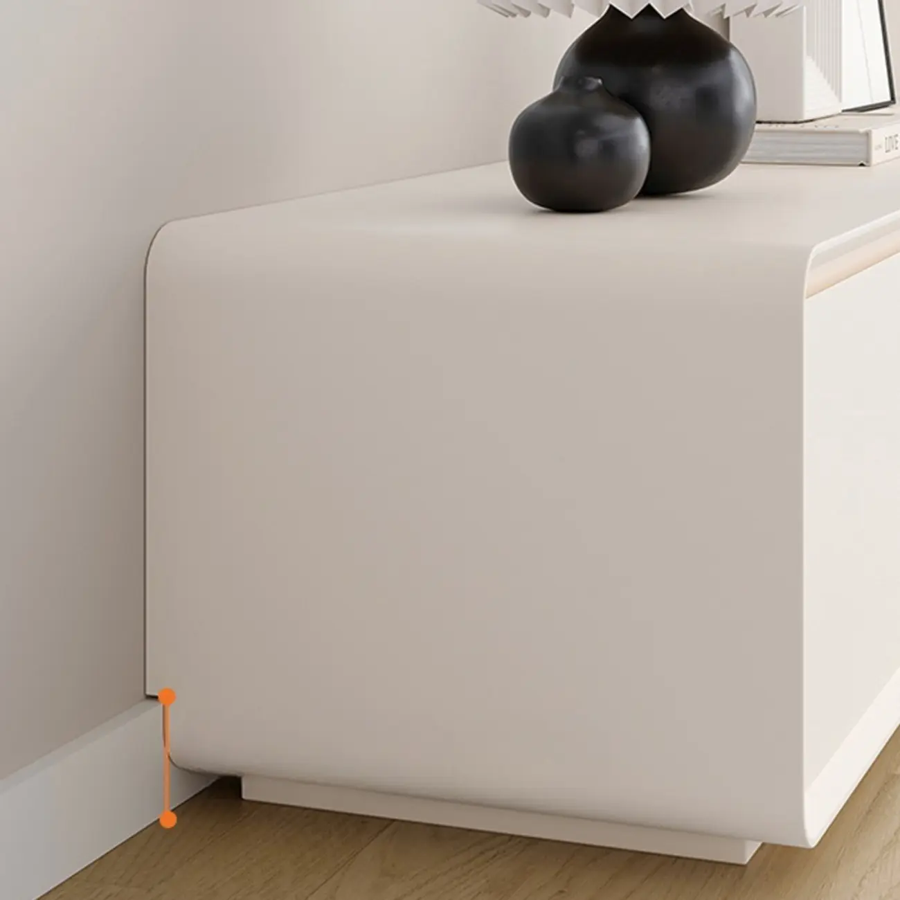 Minimalist White Wooden TV Stand with Drawers for Living Room Image - 8 | homeyfad