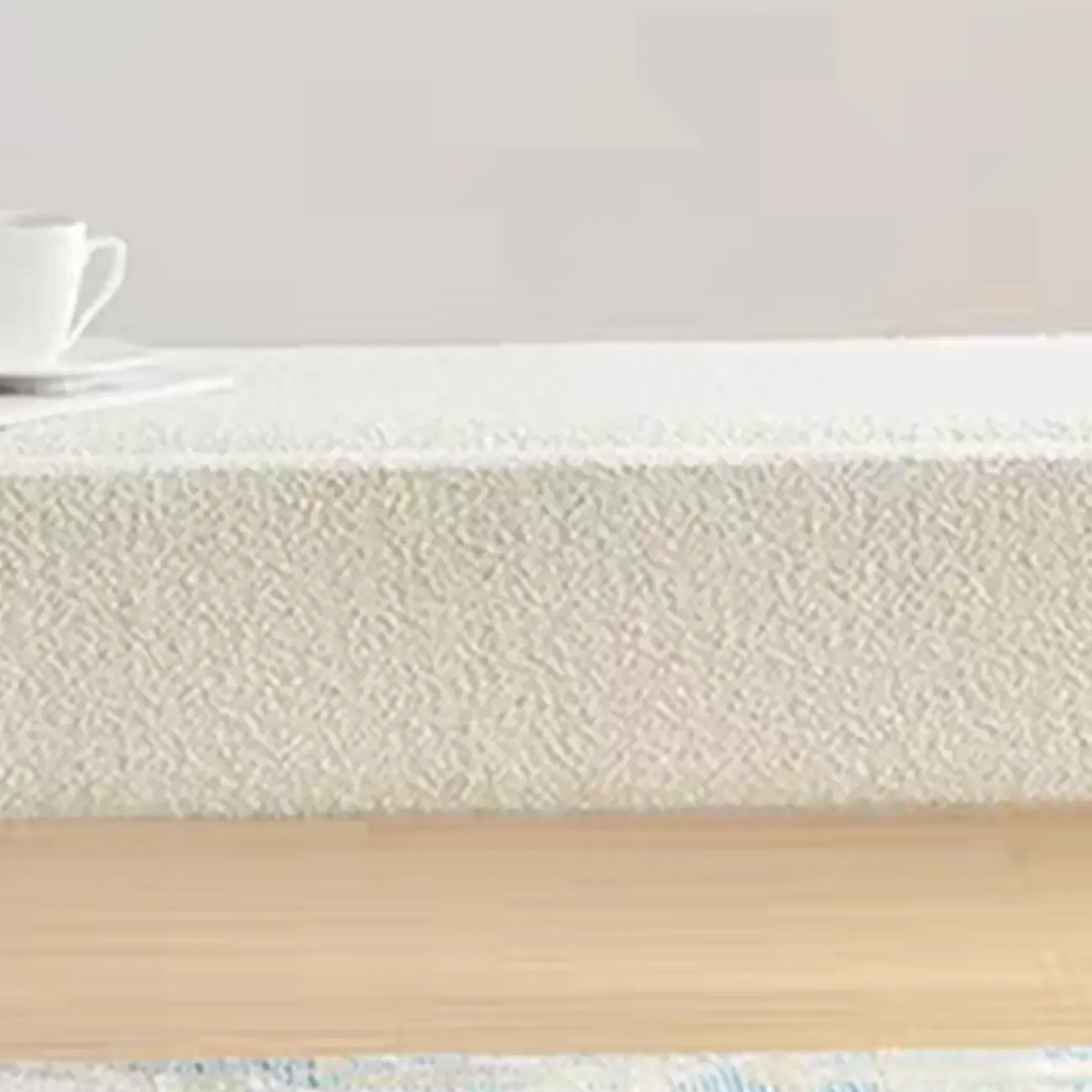 Simple White Upholstered Oval Entryway Bench Image - 10