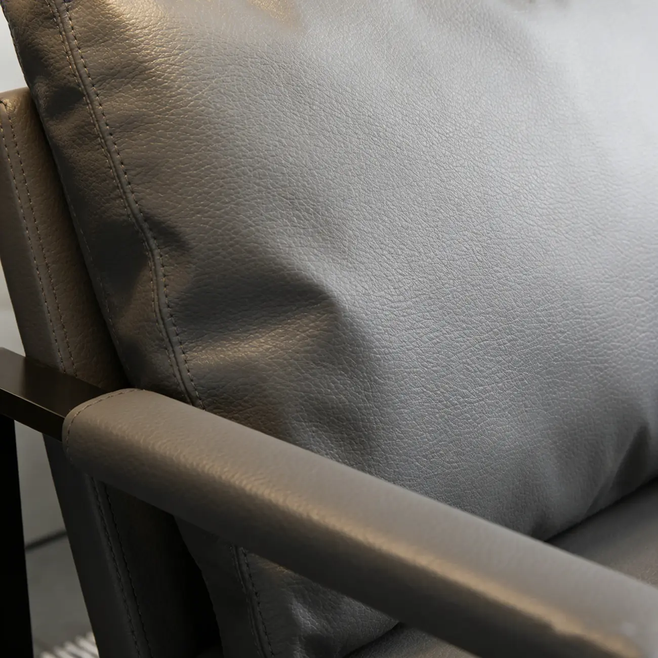 Orange Modern Pillow Back Sled Base Arm Chair Image - 11 | homeyfad