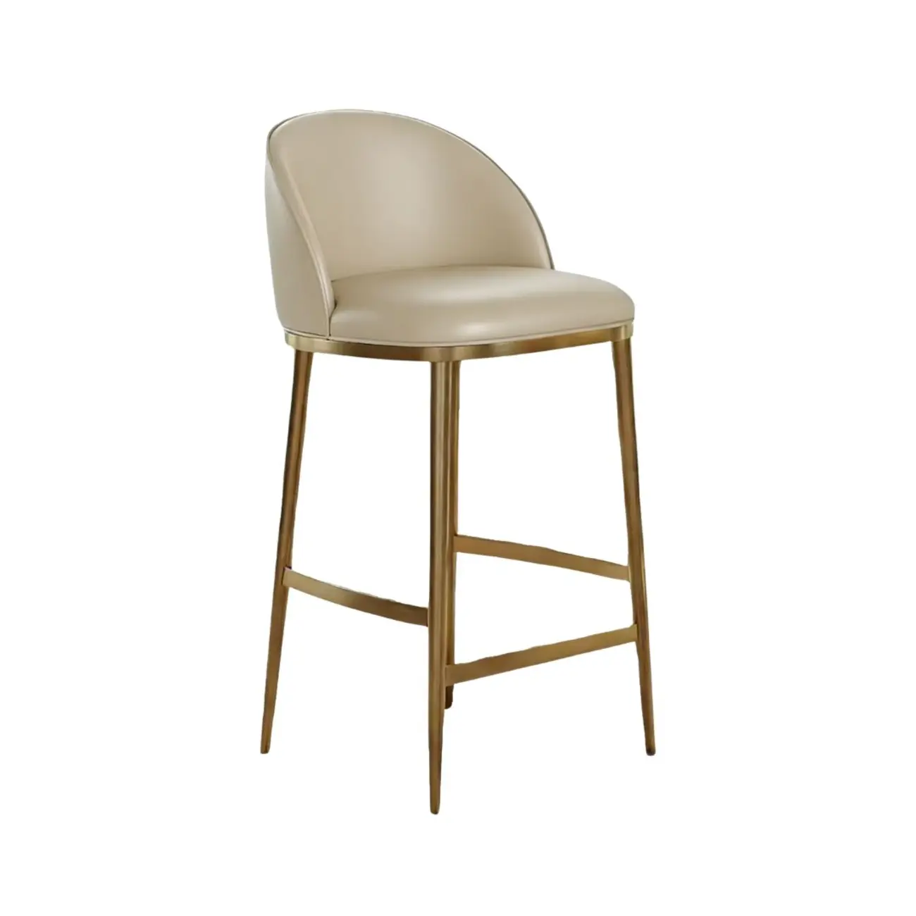 Mid Century Modern Leather Bar Stools Counter Height Image - 13 | homeyfad