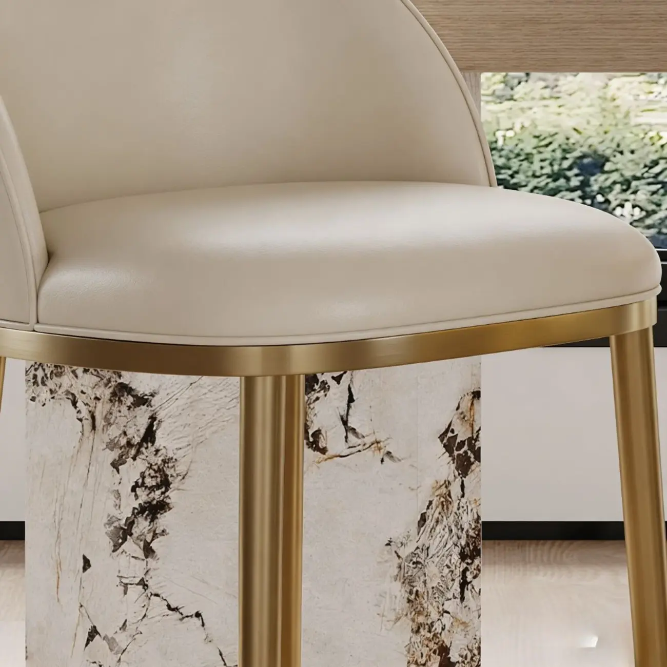 Mid Century Modern Leather Bar Stools Counter Height Image - 10 | homeyfad