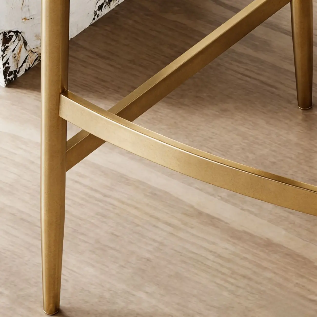 Mid Century Modern Leather Bar Stools Counter Height Image - 11 | homeyfad