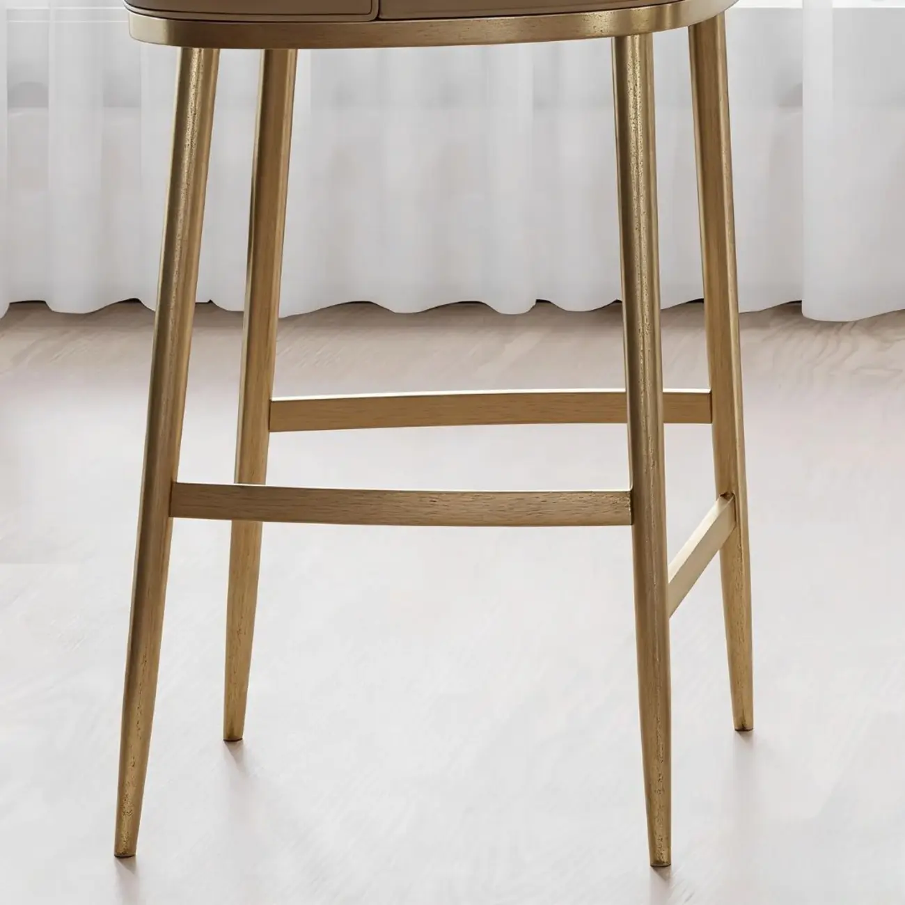 Mid Century Modern Leather Bar Stools Counter Height Image - 12 | homeyfad