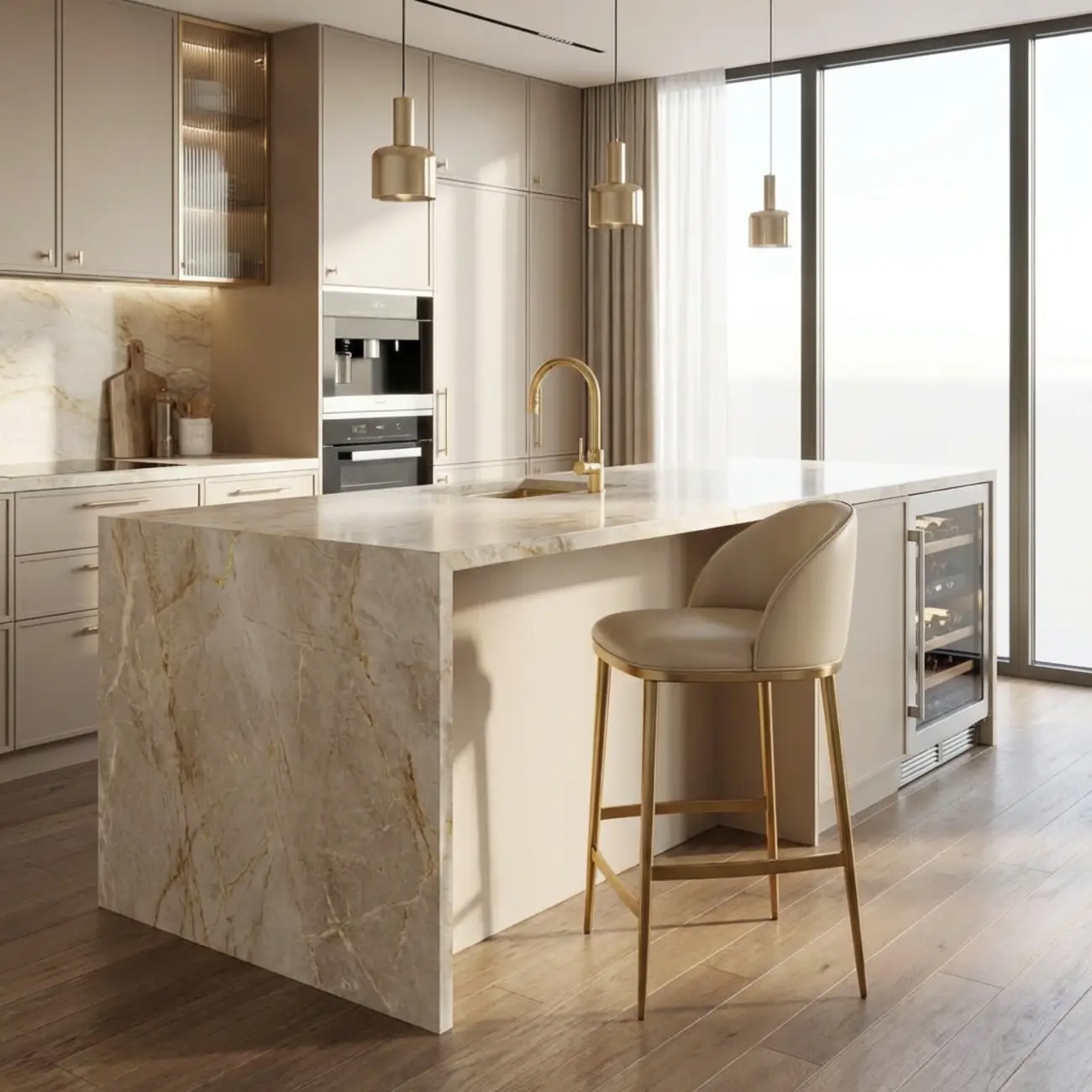 Mid Century Modern Leather Bar Stools Counter Height Image - 2 | homeyfad